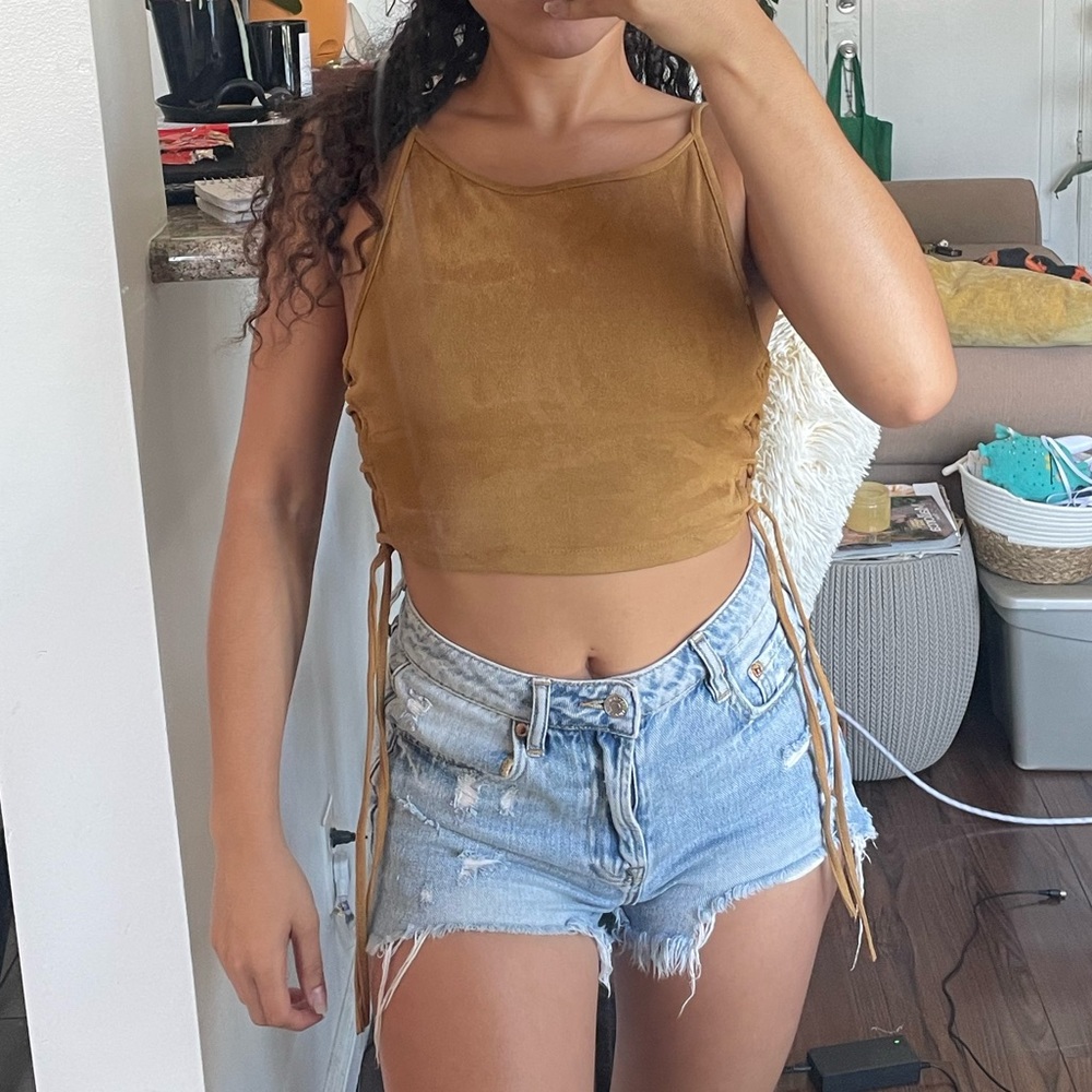 LF suede top